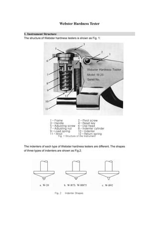 webster hardness testing|webster hardness tester manual.